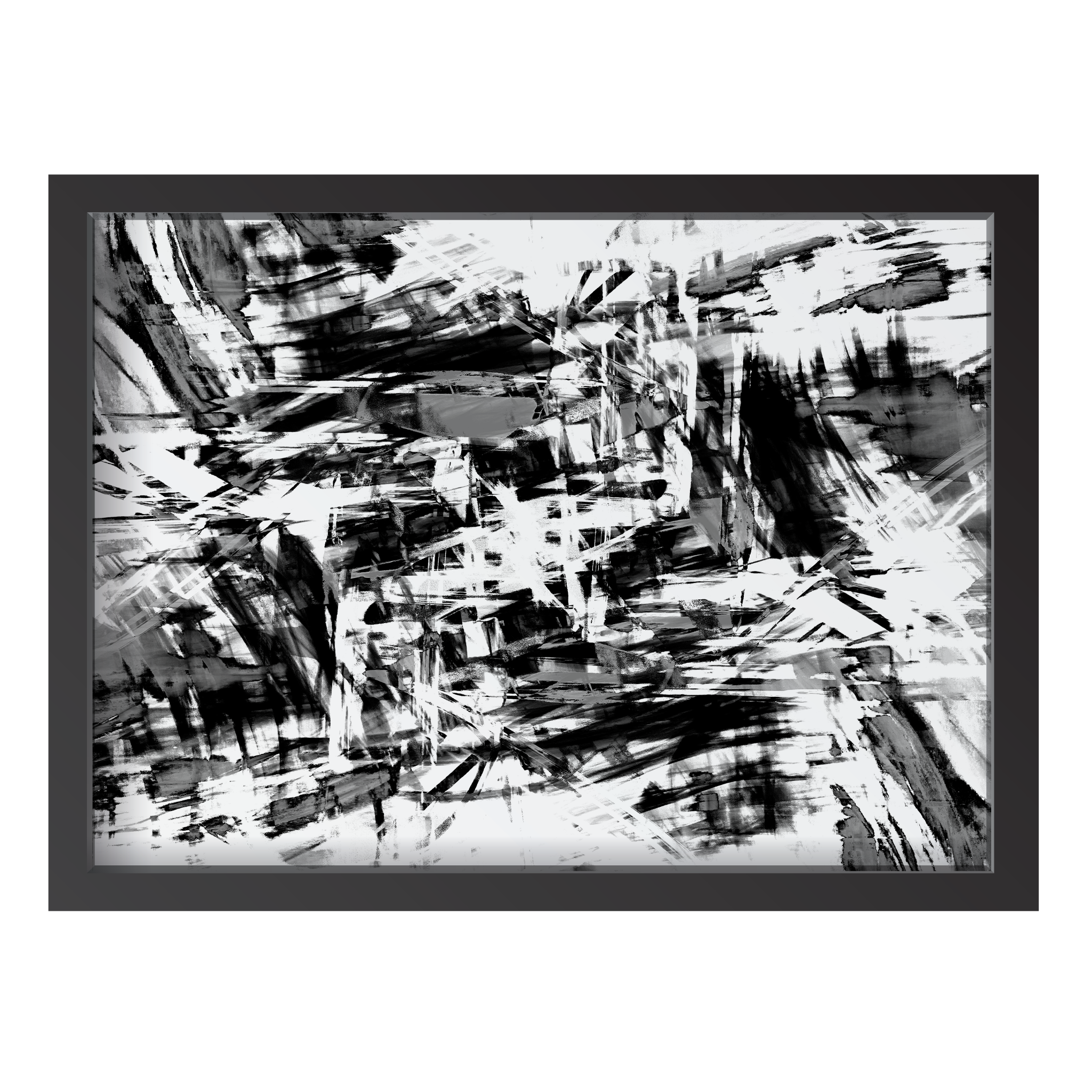 Abstract Black Brush