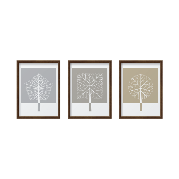 Abstract Nude Trees Set