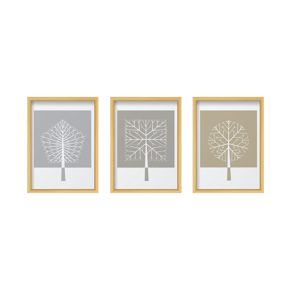 Abstract Nude Trees Set