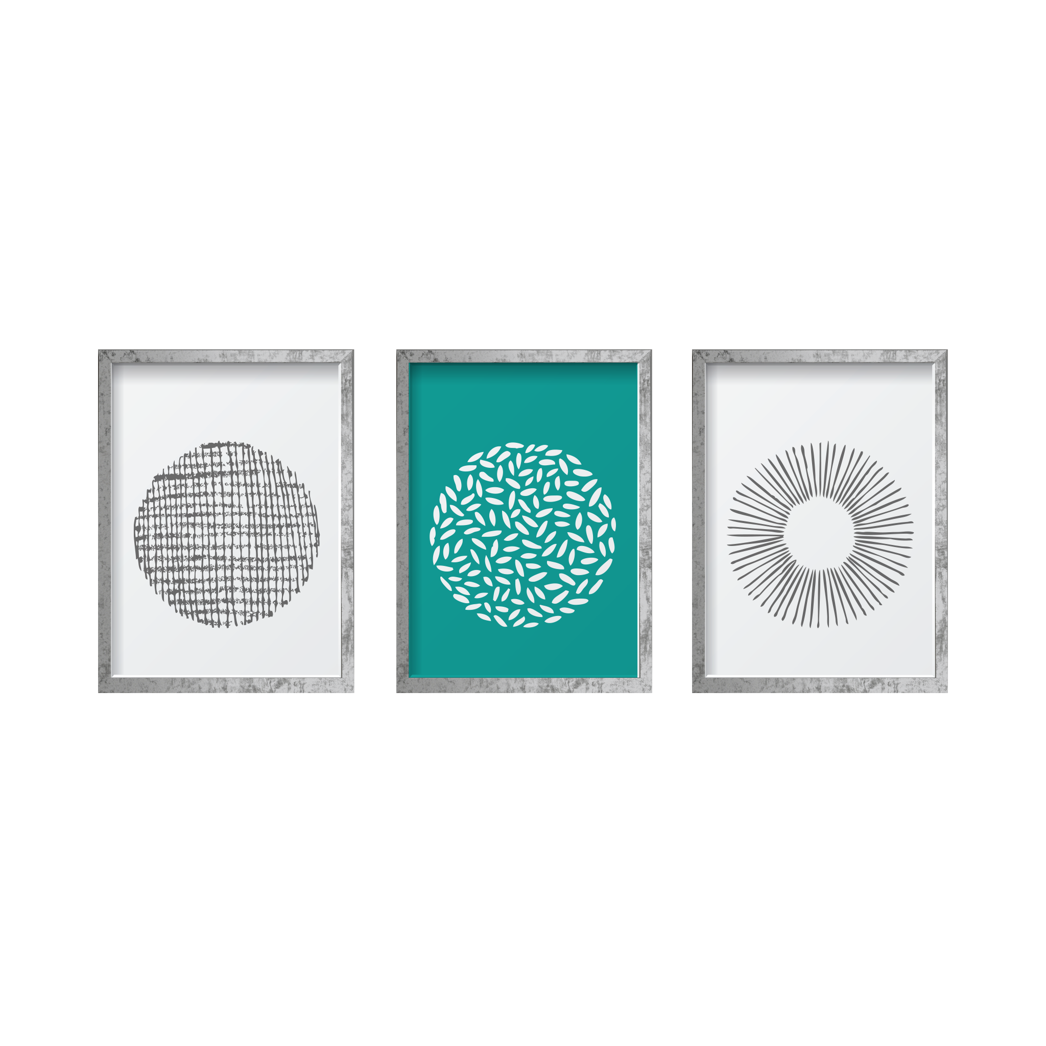 Aqua Texture Circles