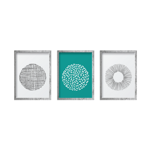 Aqua Texture Circles