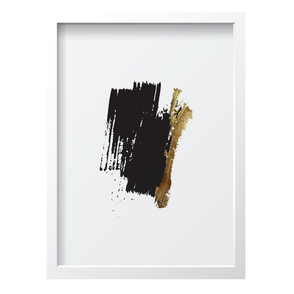 Black & Gold Single Vertical