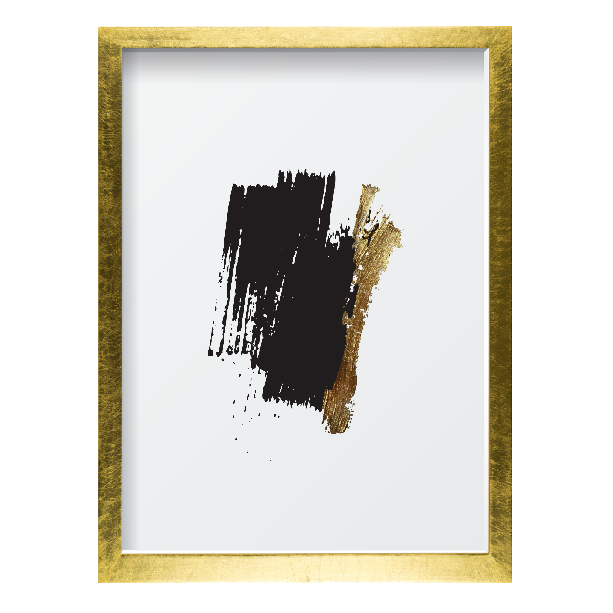 Black & Gold Single Vertical