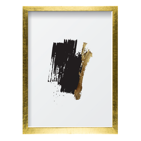 Black & Gold Single Vertical