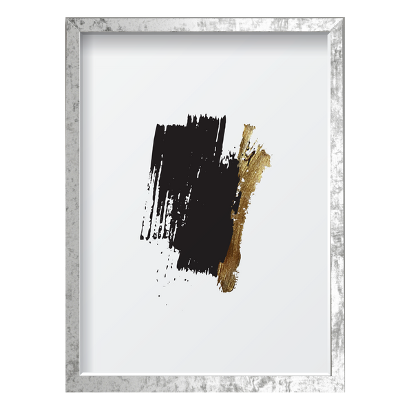 Black & Gold Single Vertical