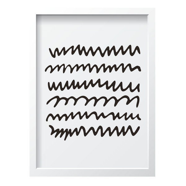 Black Zigzag Lines