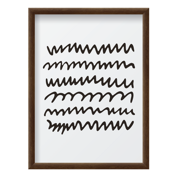 Black Zigzag Lines