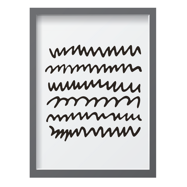 Black Zigzag Lines