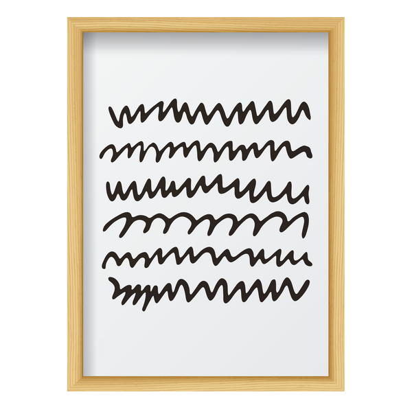 Black Zigzag Lines