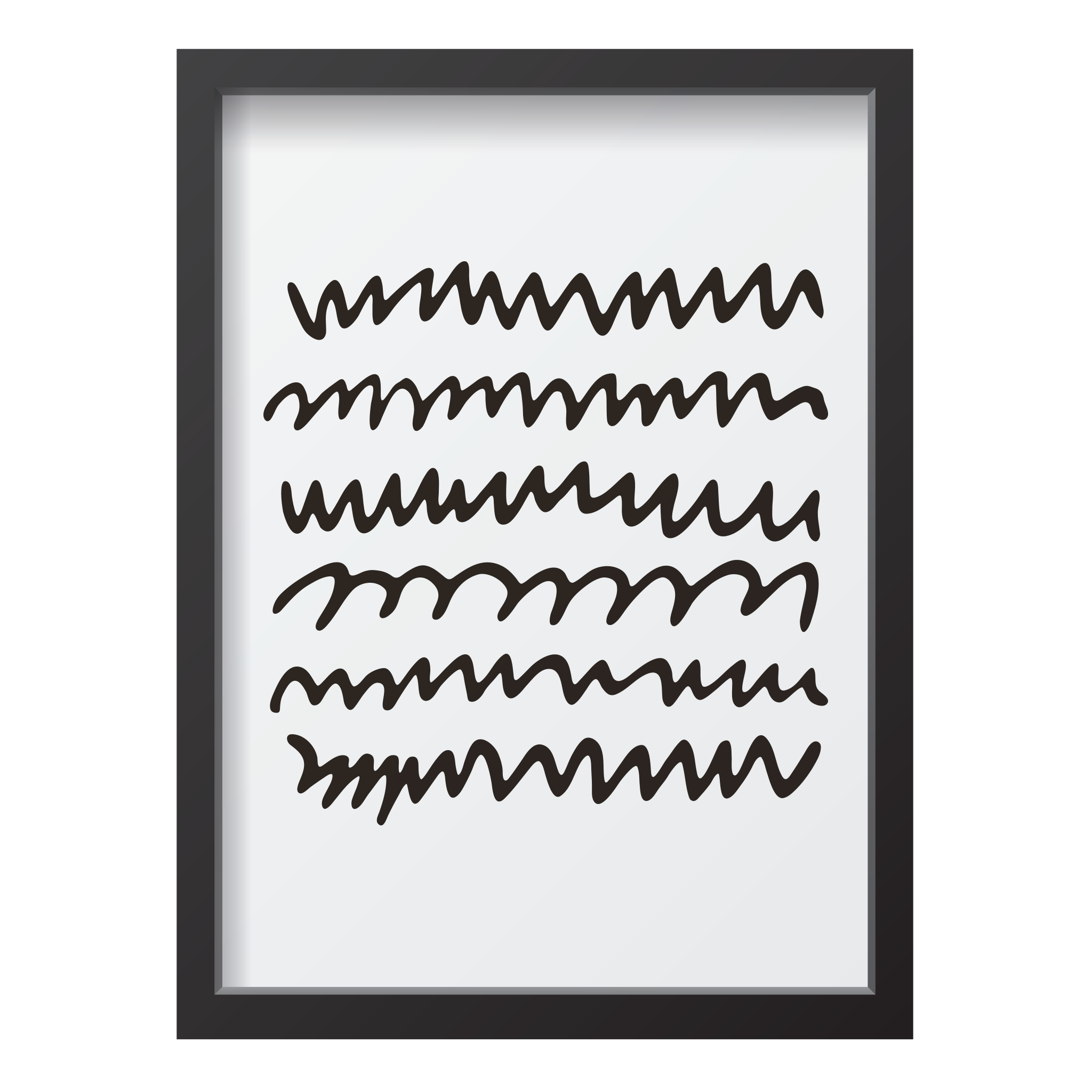 Black Zigzag Lines