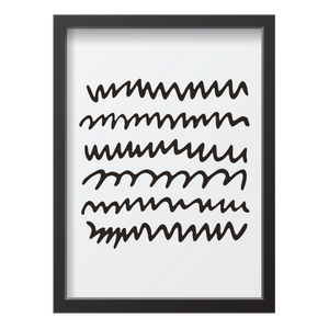 Black Zigzag Lines