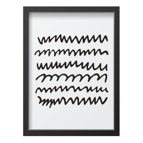 Black Zigzag Lines