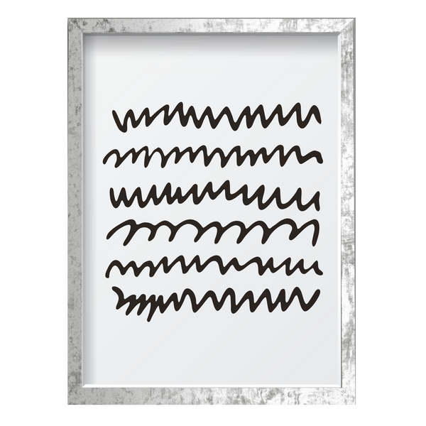 Black Zigzag Lines