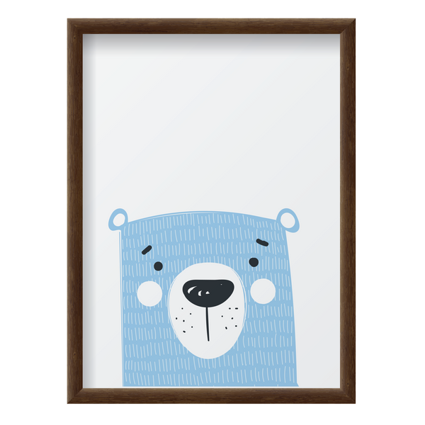 Blue Bear White Cheeks