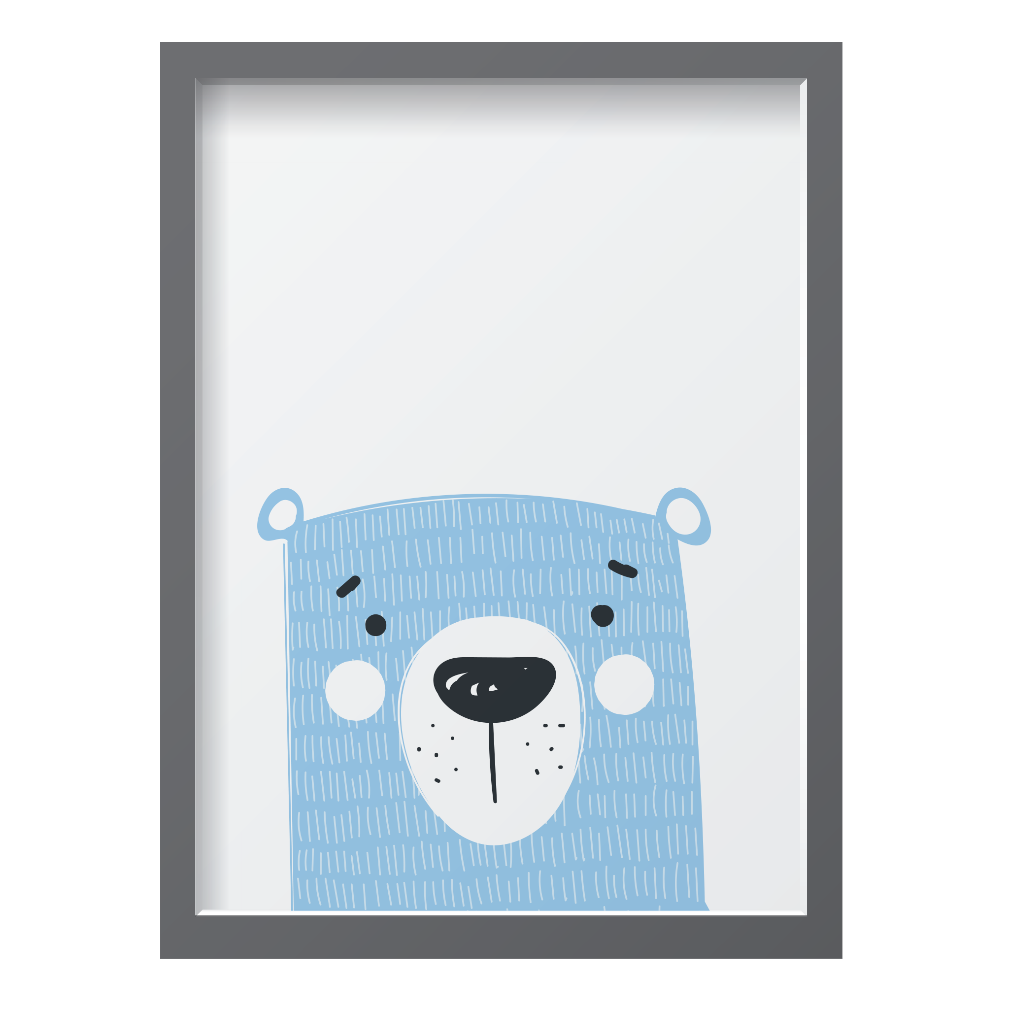 Blue Bear White Cheeks