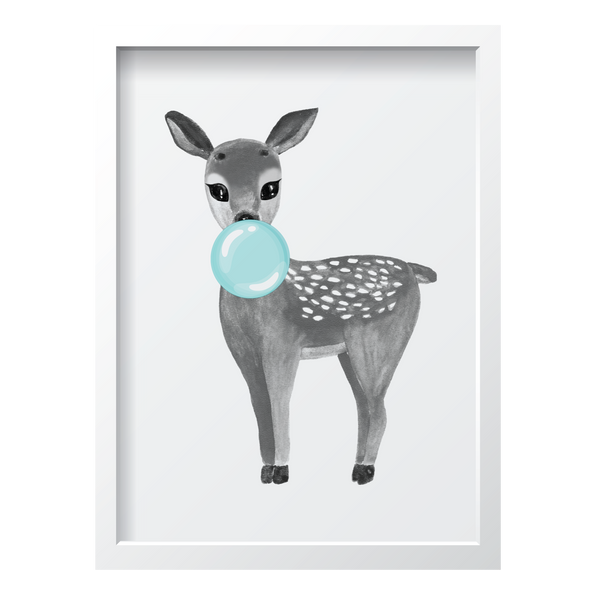 Bubblegum Blue Deer