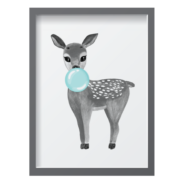 Bubblegum Blue Deer