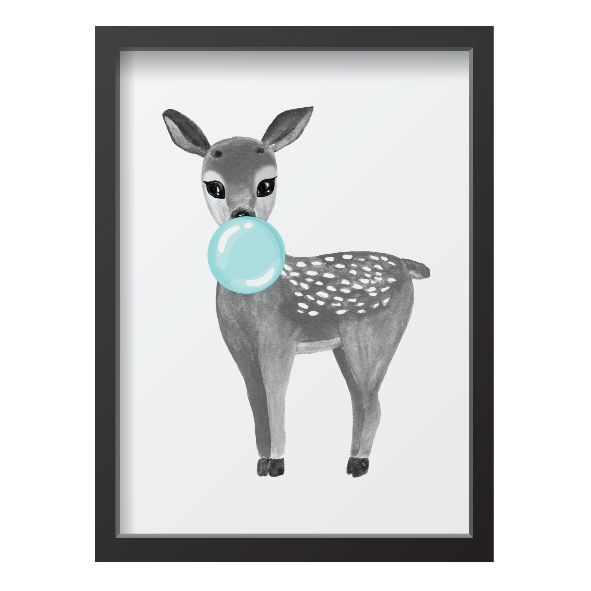 Bubblegum Blue Deer