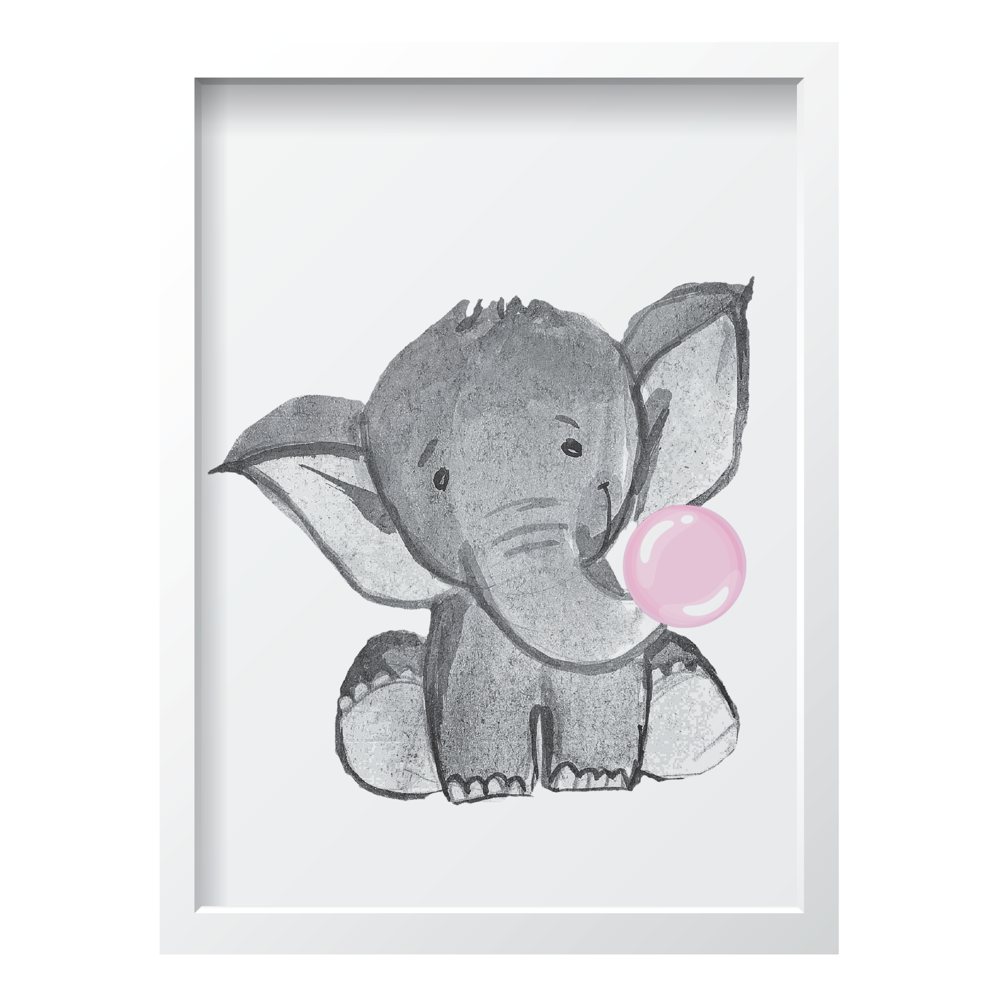 Bubblegum Pink Elephant