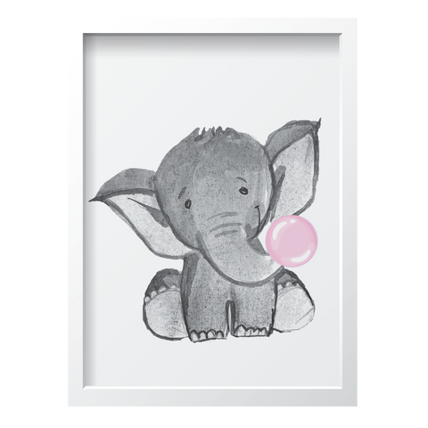 Bubblegum Pink Elephant