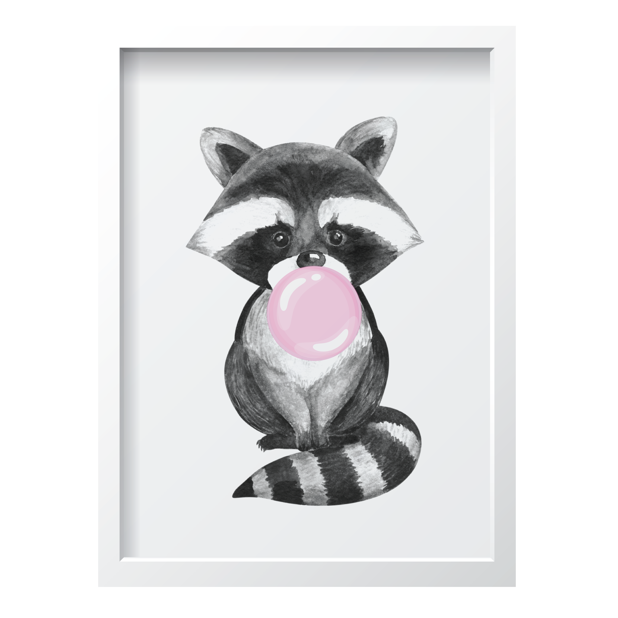 Bubblegum Pink Raccoon