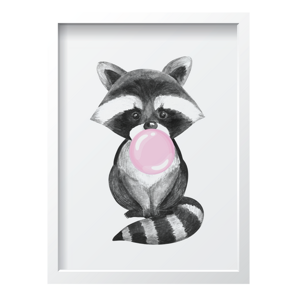 Bubblegum Pink Raccoon