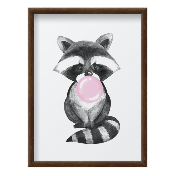 Bubblegum Pink Raccoon