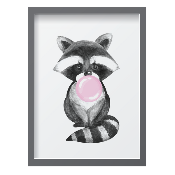 Bubblegum Pink Raccoon