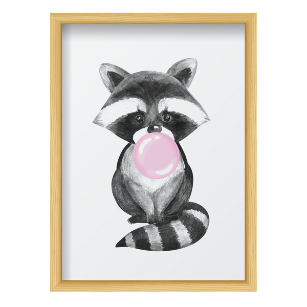 Bubblegum Pink Raccoon