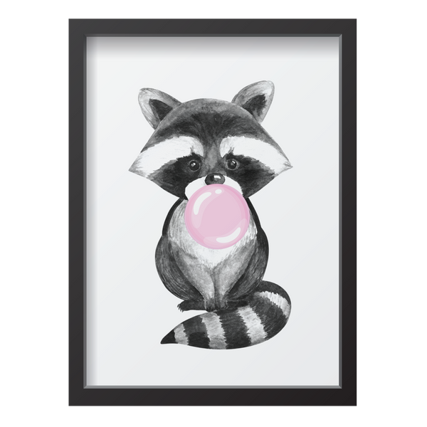 Bubblegum Pink Raccoon