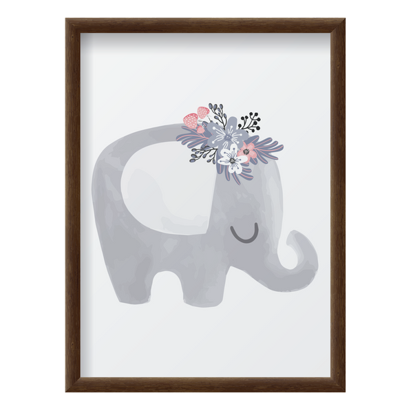 Elephant with Flowers