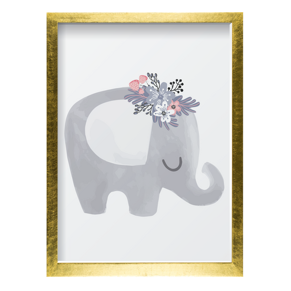 Elephant with Flowers