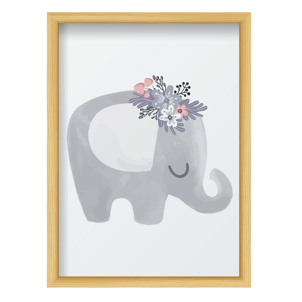 Elephant with Flowers