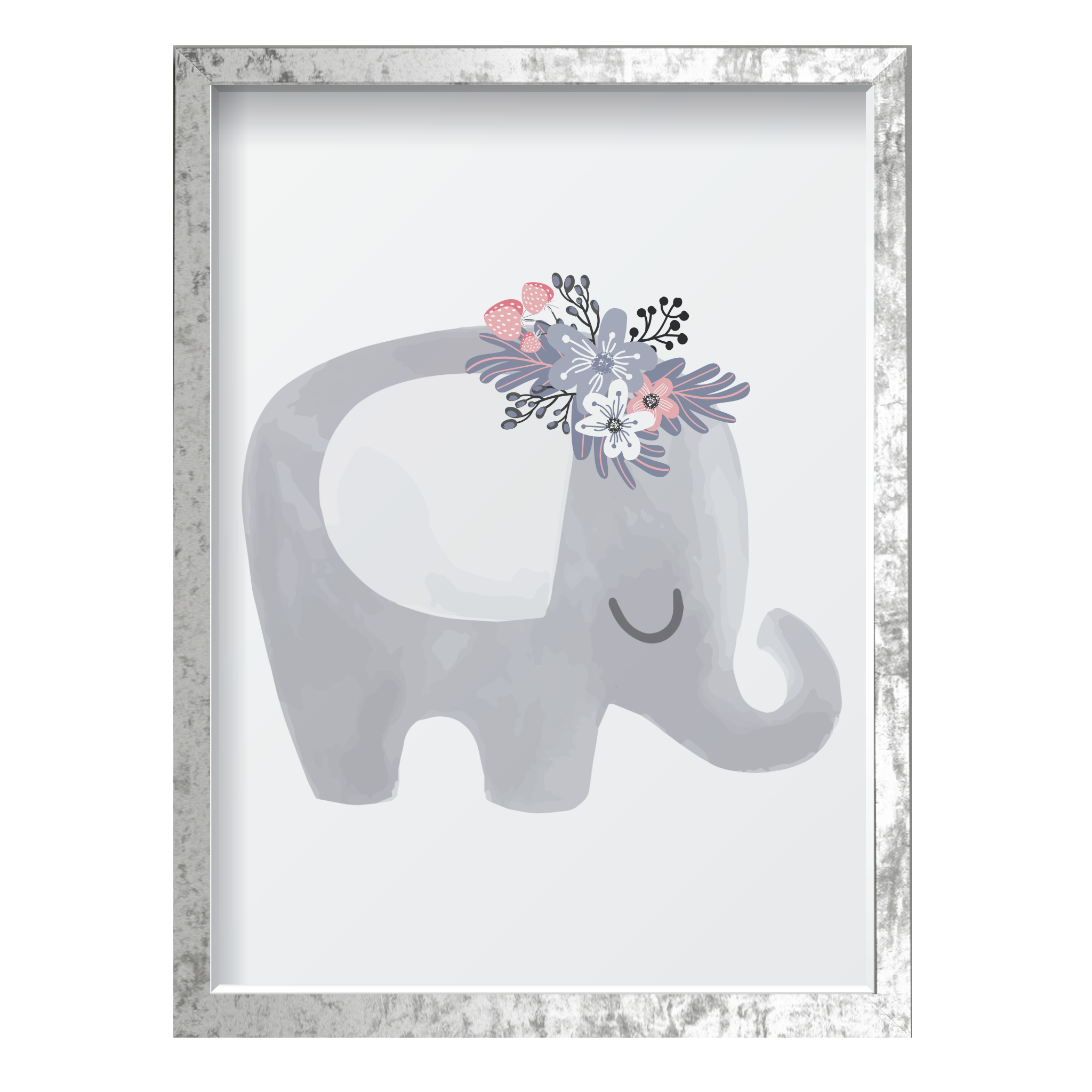 Elephant with Flowers