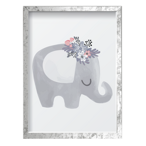 Elephant with Flowers