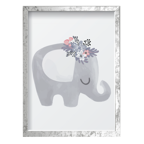 Elephant with Flowers