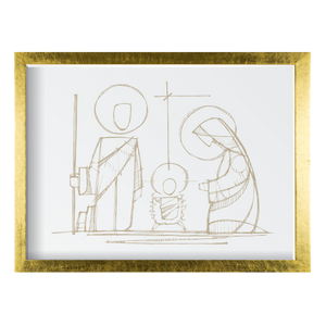 Gold Nativity Scene