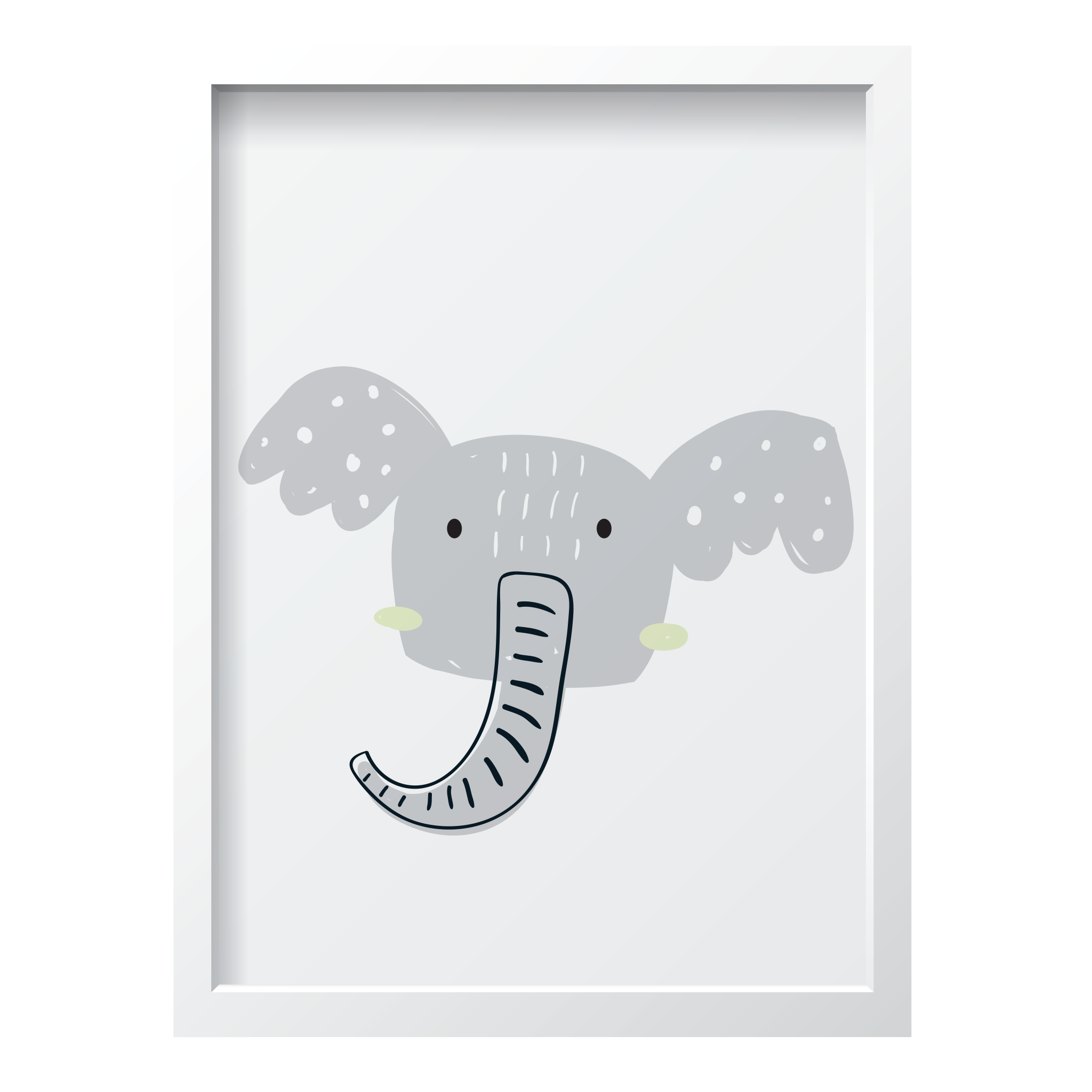 Gray & Green Elephant