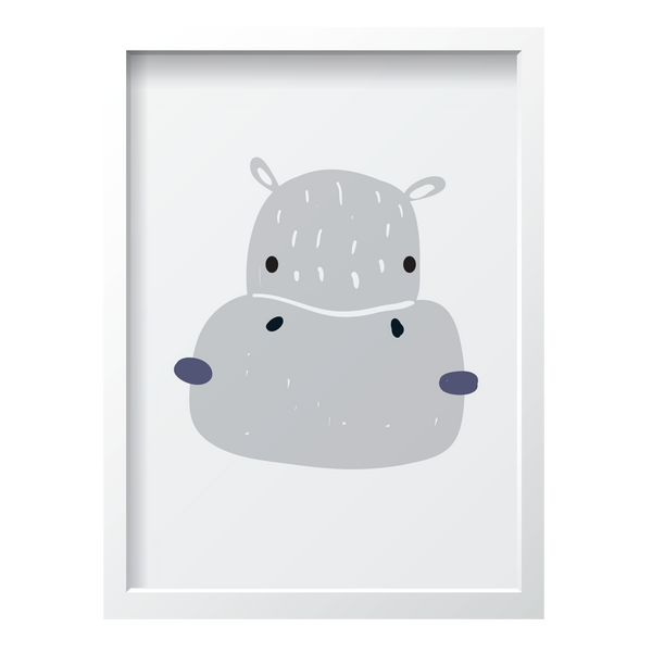 Gray & Navy Hippo