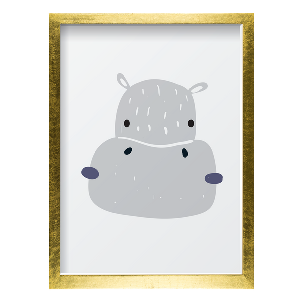 Gray & Navy Hippo