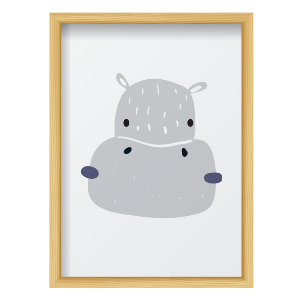 Gray & Navy Hippo