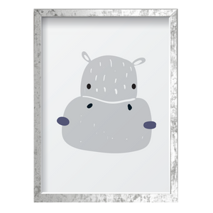 Gray & Navy Hippo