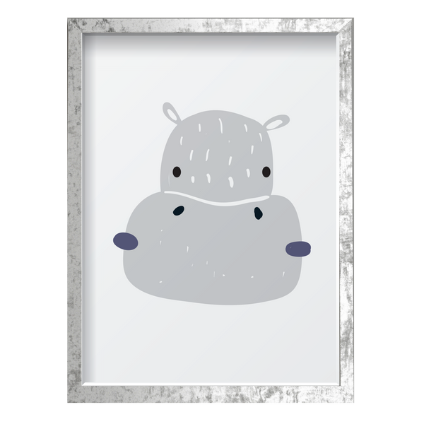 Gray & Navy Hippo