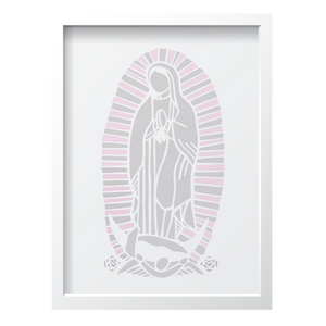 Gray & Pink Virgin Mary