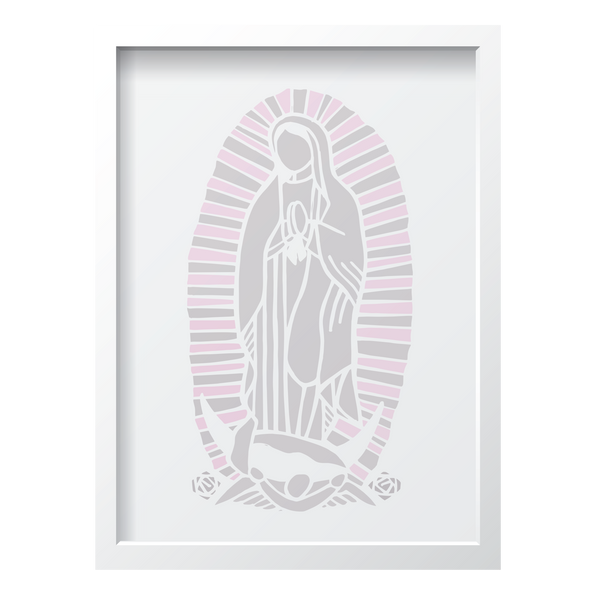 Gray & Pink Virgin Mary