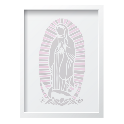 Gray & Pink Virgin Mary