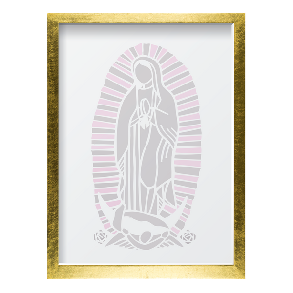 Gray & Pink Virgin Mary