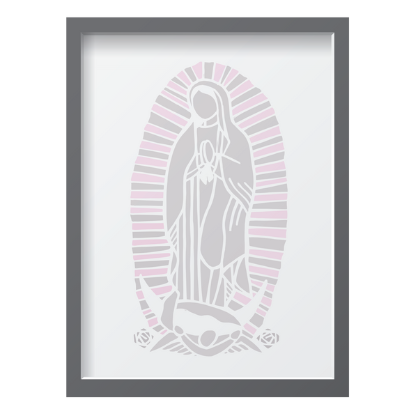 Gray & Pink Virgin Mary