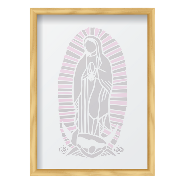 Gray & Pink Virgin Mary