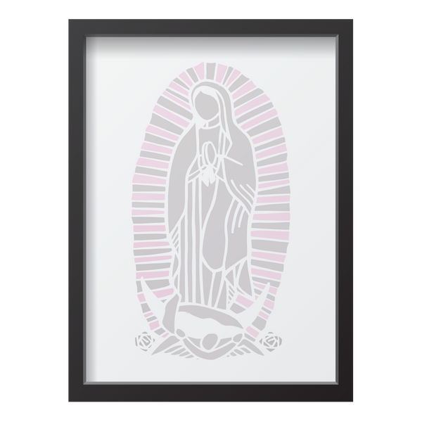 Gray & Pink Virgin Mary